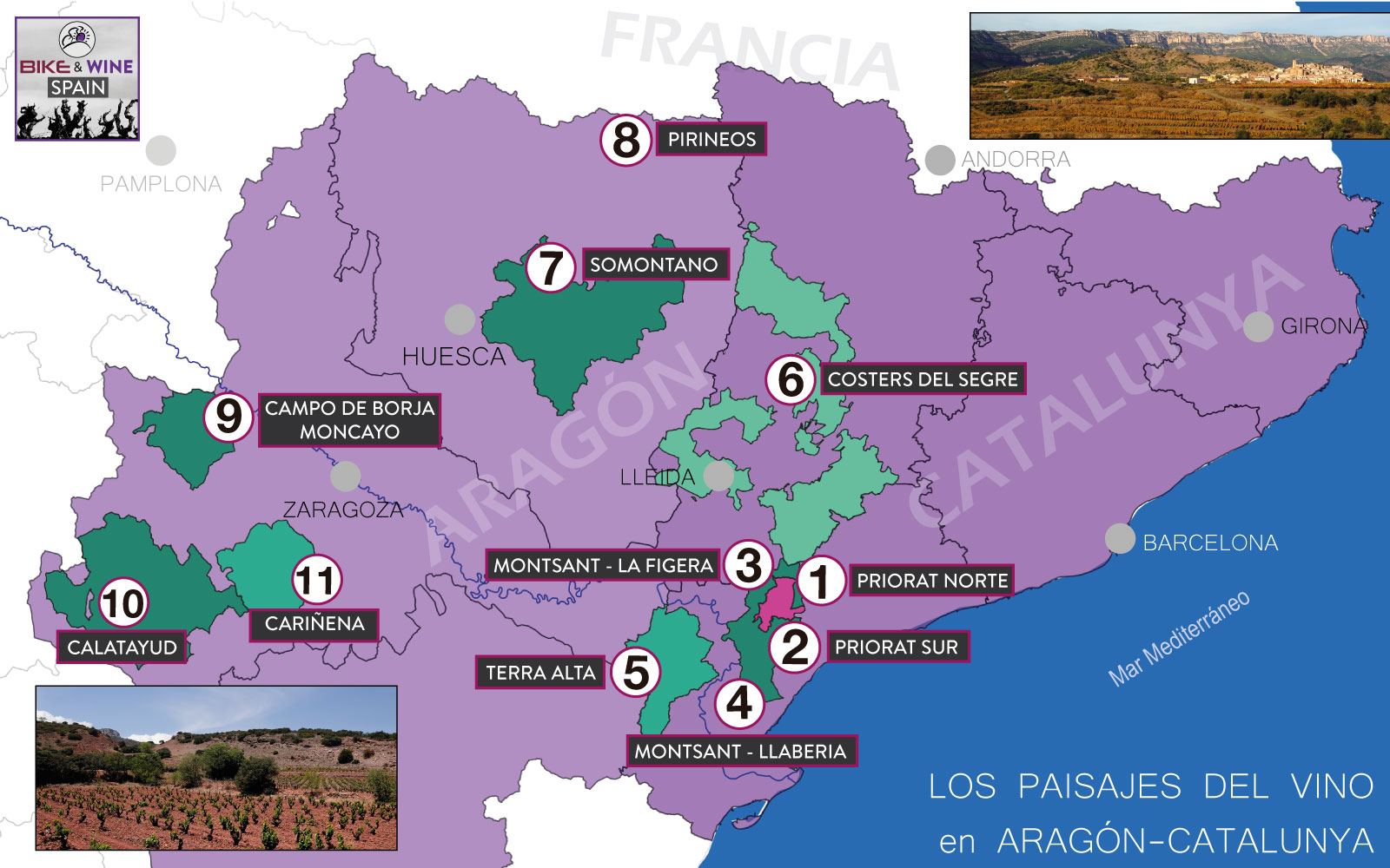 Mapa-Paisajes-Aragon-Catalunya-Bike-Wine-Tours